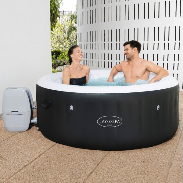 Lay-Z Spa Miami Airjet | Bestway uppblsbart spabad 2-4 personer