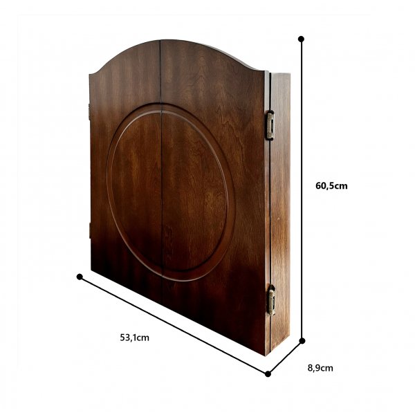 Dartskåp i trä med darttavla | 60x53 cm Dartskåp i trä med darttavla | 60x53 cm