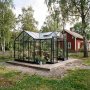 T-format växthus 12,4 m² | 4 mm säkerhetsglas & 6 mm polykarbonat | 5 års ramgaranti T-format växthus 12,4 m² | 4 mm säkerhetsglas & 6 mm polykarbonat | 5 års ramgaranti