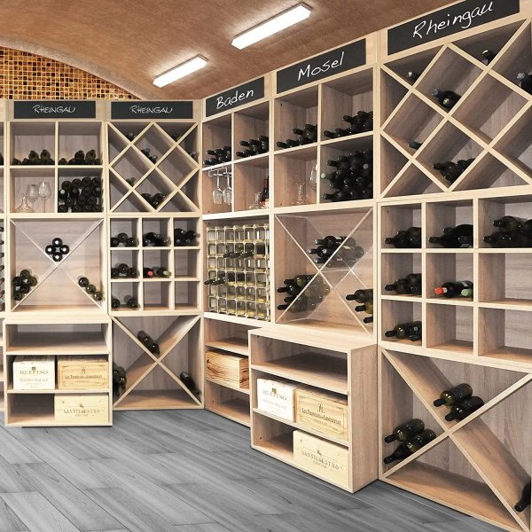 Vinhylla i tr fr 24 Flaskor | 60x30 cm | Arvino