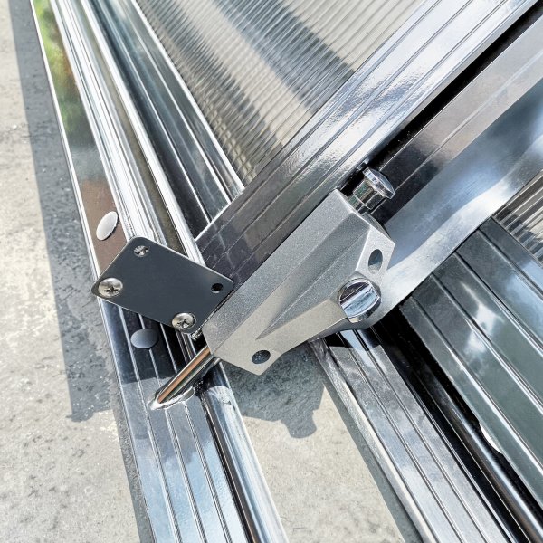 Pooltak 3x6m med sidod�rr | Skjutbart - Aluminium