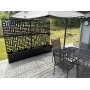 Blomlda med spalje | 120x180cm | Stl | Svart