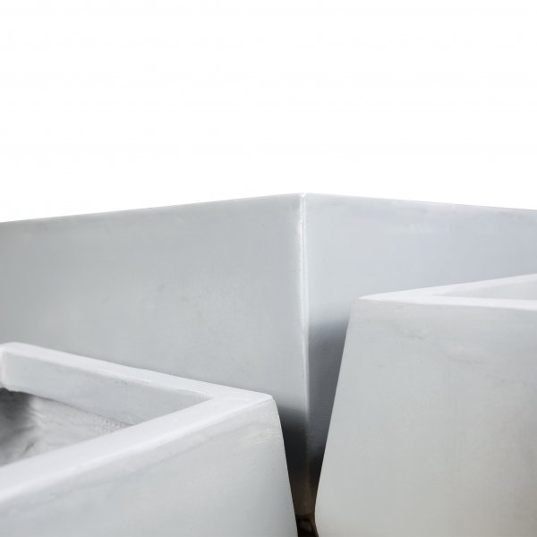 Fiberarmerade utekrukor | 3-pack | Ljusgr