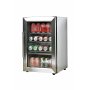 Utomhus kyl i rostfritt stl | UV-glas & LED-belysning | 63L