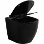Vgghngd toalett inkl. Dold cistern | Svart | Toalettpaket
