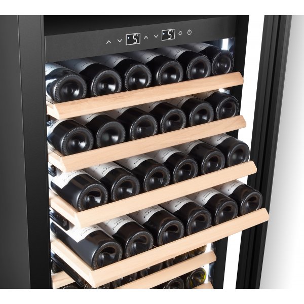 Integrerad vinkyl 96 flaskor | Push-to-Open | Extra tystg�ende | LED-belysning