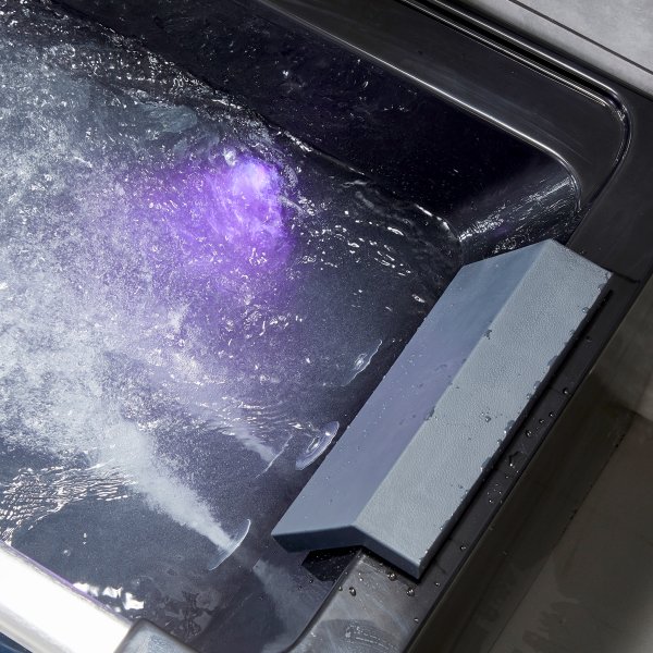 Svart bubbelbadkar | Glasfront, värmare & ljusterapi | 180cm | BK-009V Svart bubbelbadkar | Glasfront, värmare & ljusterapi | 180cm | BK-009V