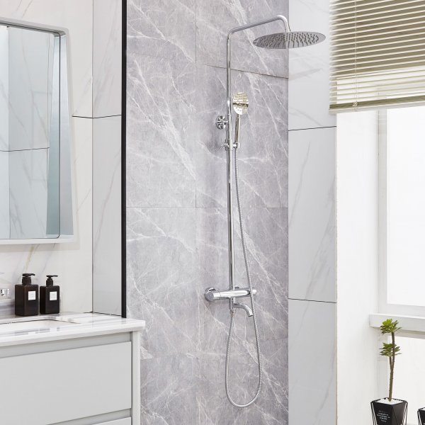 Takduschset med badkarsblandare | Brusa 2.0 - Krom - FYNDVARA