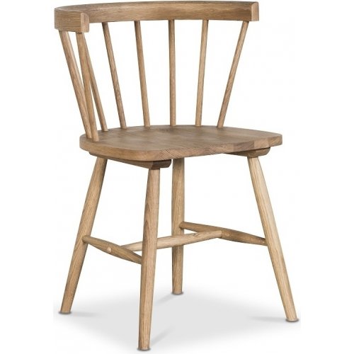 Karmstolar i massiv oljad ek med klassisk pinnstolsdesign, 2-pack  Sandhamn