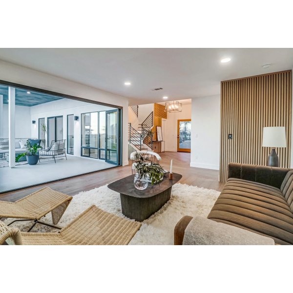 Trlamell akustikpaneler | 2700x600x21mm | Vit ek