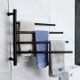 Stor elektrisk handdukstork 63x55x12,5cm | 9007 | Svart