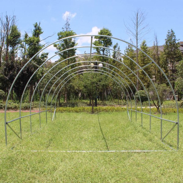 Tunnelväxthus 18m² | Stålram med PE-plastöverdrag Tunnelväxthus 18m² | Stålram med PE-plastöverdrag