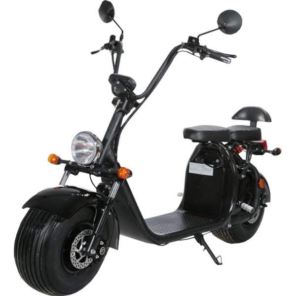 Elscooter 1500W | 60V 12Ah batteri | Upp till 45 km/h | Moped klass 1 registrerbar | Avtagbart batteri & LCD-display