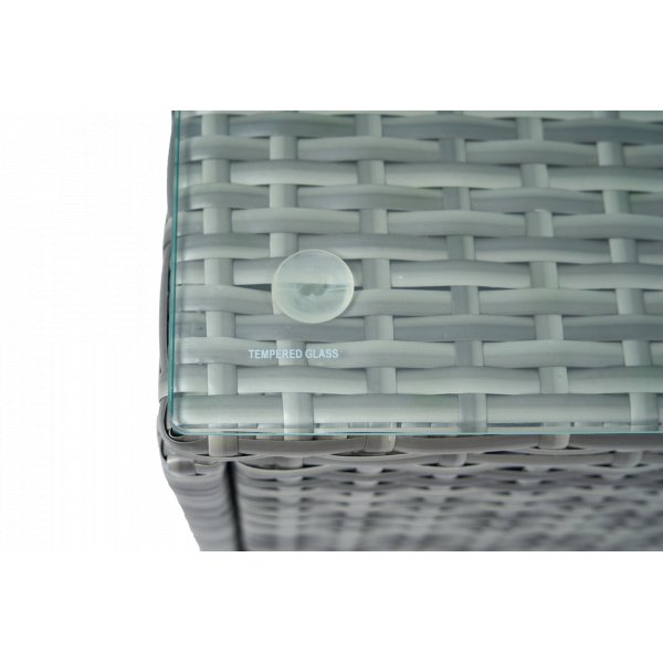 Soffgrupp med dynf�rvaring � H�rnsoffa & bord i gr�tt | Lilla Djursvik