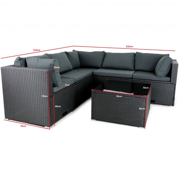 Loungeset utembler | Inbyggd frvaring | Konstrotting | Lyfco Olofsbo