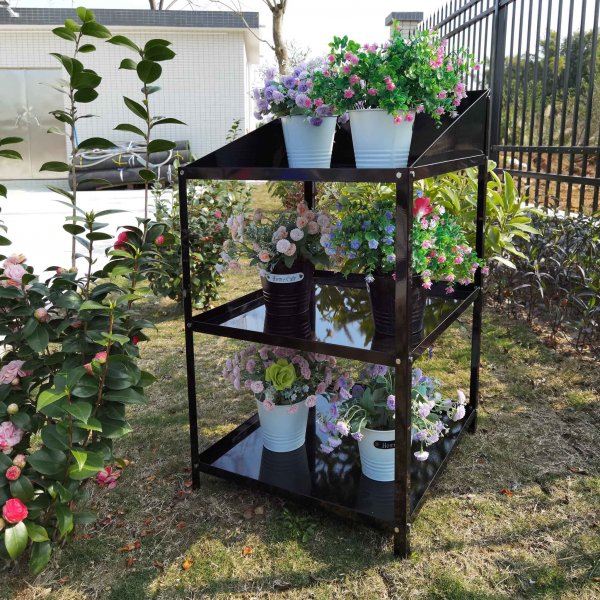 Växthushylla med tre nivåer - Aluminium Växthushylla med tre nivåer - Aluminium