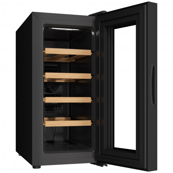 Vinkyl 10 flaskor | Extra tystgende | LED-belysning | 26,5cm smal