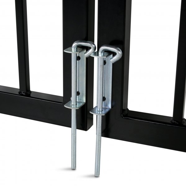 Smidesgrind med välvd topp | Dubbelgrind Smidesgrind med välvd topp | Dubbelgrind