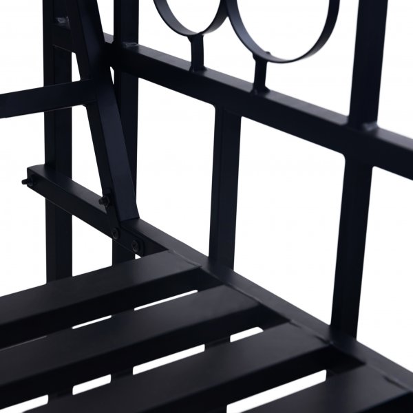 Rosenbåge med bänk | Smide | Svart Rosenbåge med bänk | Smide | Svart