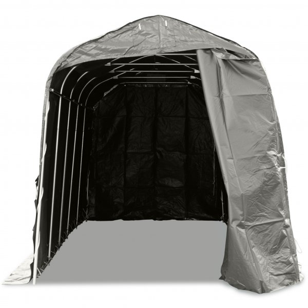 Garagetält 2,4x6m | 14,4m² - 500g/m² | PVC - Grå Garagetält 2,4x6m | 14,4m² - 500g/m² | PVC - Grå