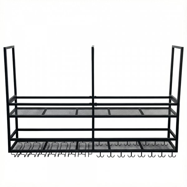 Takh�ngd vinhylla f�r k�ks� | Vin & glash�llare | 160�30 cm | Svart