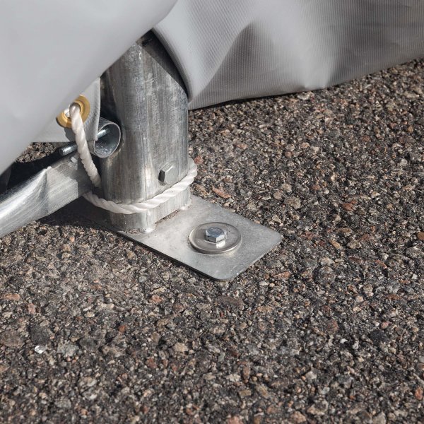 Lagert�lt 7x14m | 3,8m h�jd | 98m� 620g/m� | Med takpanel | PVC - Gr�