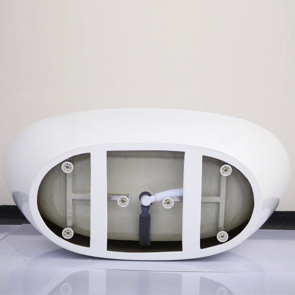 Fristende badkar 170cm | Lucite akryl | Runda former | A-35