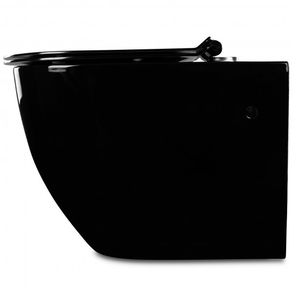 Vägghängd toalett inkl. Dold cistern | Svart | Toalettpaket Vägghängd toalett inkl. Dold cistern | Svart | Toalettpaket