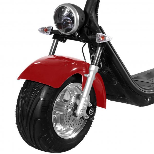Fatscooter Trehjuling 2000W | Moped klass 1 - Röd Fatscooter Trehjuling 2000W | Moped klass 1 - Röd