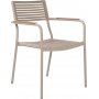 Pino stapelbar utestol - Kaki / Tr