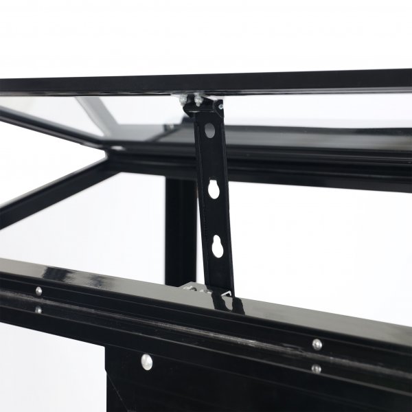 Högt miniväxthus | 4mm säkerhetsglas | Svart Högt miniväxthus | 4mm säkerhetsglas | Svart