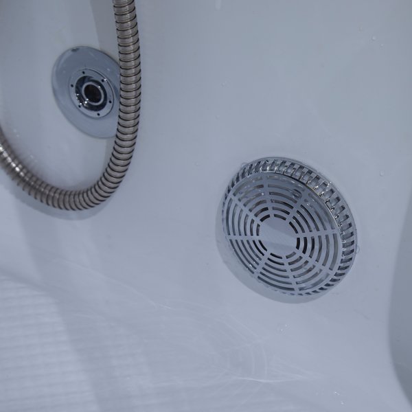 Rektangul�r duschkabin med jacuzzi-badkar