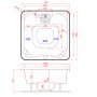 Spabad Foibe Blackline - 4 personer | Balboa VL260 | Lyfco