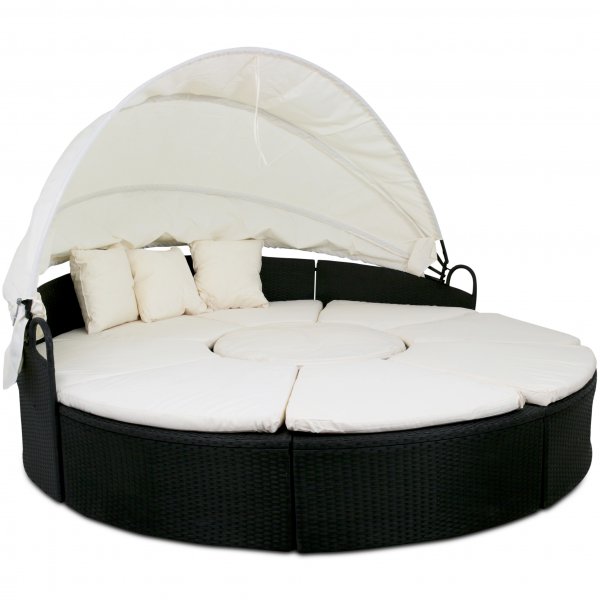 Rund solsäng 230cm | Smart inbyggd dynförvaring | Lyfco Höllviken Rund solsäng 230cm | Smart inbyggd dynförvaring | Lyfco Höllviken