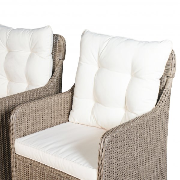Loungegrupp utem�bler | Beige konstrotting | R�grund - FYNDVARA