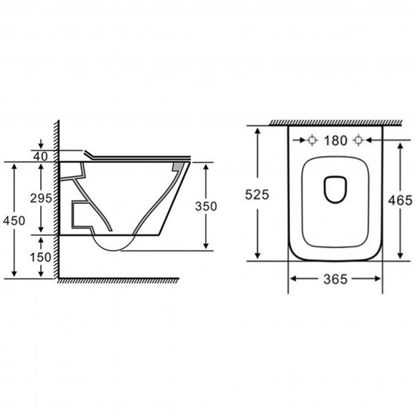Toalettpaket | Vägghängd toalett 530 & Dold cistern Toalettpaket | Vägghängd toalett 530 & Dold cistern
