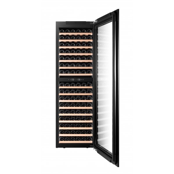 Integrerad vinkyl 96 flaskor | Push-to-Open | Extra tystg�ende | LED-belysning