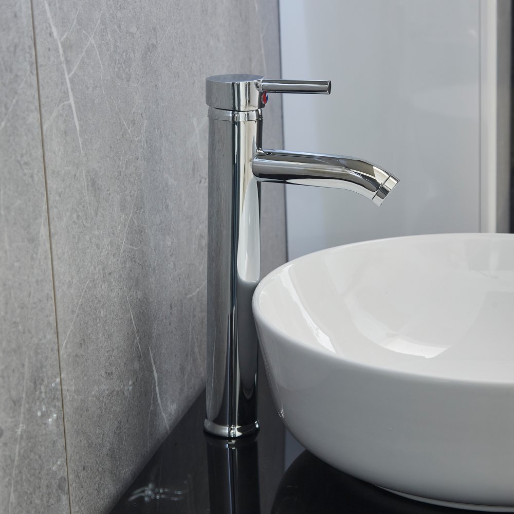 tvättställsblandare rostfritt stål skandinavisk design