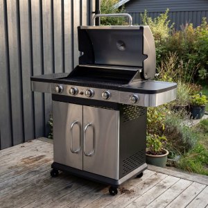 Gasolgrill 14.5 kW | 4 rostfria brännare & 1 sidobrännare | St. Louis Gasolgrill 14.5 kW | 4 rostfria brännare & 1 sidobrännare | St. Louis