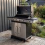 1 Gasolgrill 14.5 kW | 4 rostfria brännare & 1 sidobrännare | St. Louis