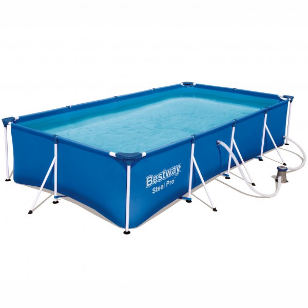 Bestway ovanmarkspool-paket 4x2m - 81cm djup | Steel Pro (56424) Bestway ovanmarkspool-paket 4x2m - 81cm djup | Steel Pro (56424)