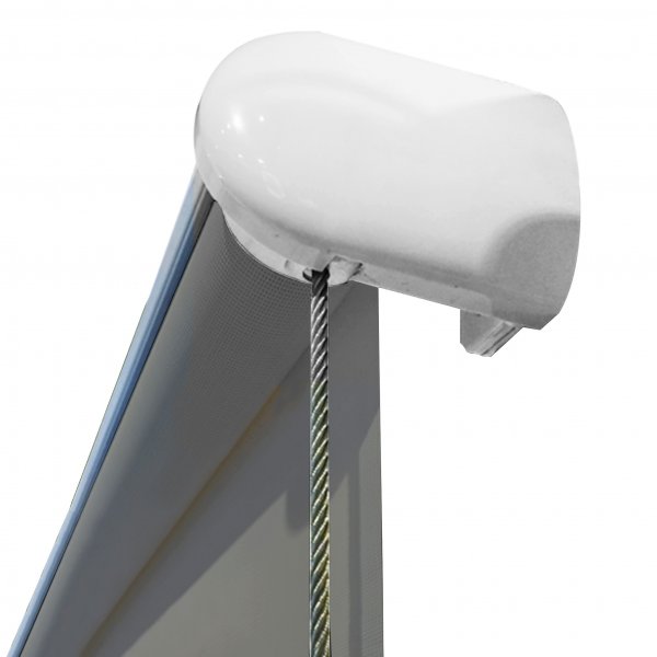 Vertikalmarkis/Balkongmarkis + fj�rrkontroll 3x2,5m| Ljusgr� | Stor lagerrensning - FYNDVARA