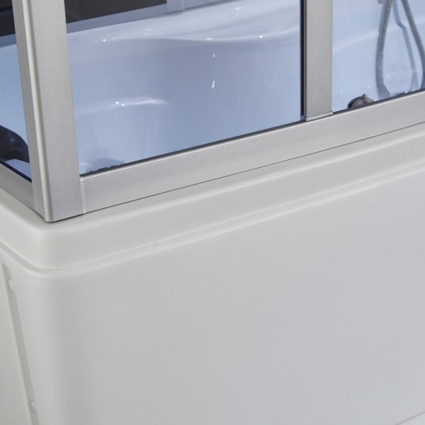 Rektangulär duschkabin med badkar Rektangulär duschkabin med badkar