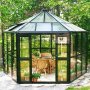 Orangeri/Lusthus 10m | Sexkantigt vxthus | Skerhetsglas