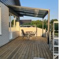 Kundbild Slide roof veranda 3,9 x 3m | Skjutbart altantak | Kanalplast / Aluminium: Mycket nöjd med skärmtaket. Och...