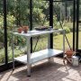 1 Växthusbord med 2 hyllplan – Stilrent och lättplacerat odlingsbord 115×50×80 cm