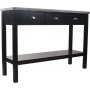 Avlastningsbord med 3 ldor | Hyllplan & microcementtopp | Svart