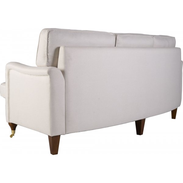 Howardsoffa 3-sits | Sv�ngd design, kallskum & avtagbar kl�dsel | Beige