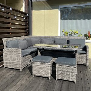 Exklusiv loungegrupp | Inbyggd förvaring | Lyfco Tanumshede - Grå Exklusiv loungegrupp | Inbyggd förvaring | Lyfco Tanumshede - Grå