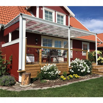 Altantak 5.6x3.0m | Extra hög | Kanalplast / Aluminium